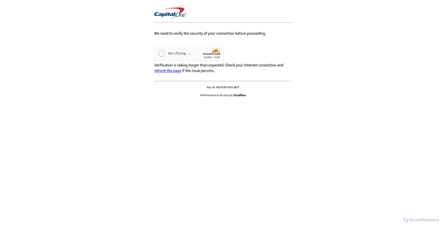 Security scan screenshot of https://click-notification.capitalone.com/f/a/3efvbYC38YE6OcRm1AOoSw~~/AAAAARA~/eJkBKGdAvqGDCSi7XOctKJDDGWSIERx2itcc3wF812tAaFfNDV07hmwfLz_f8x3Lda8aXY3iBaeQIIHXjXb3wgZ_iBAeGlujKEQMqEXzOfAGB4cCwQGE7AWRtCKTfYzn5VumEJACr_YYlOjcmUJEwwN6rnTavsRQoQ8EfVU6trJgUoZrn5iWyTenHmoPXO2qtQo0JUGAXQGSAdP6xSpgzQ~~