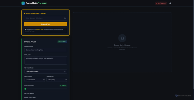 Security scan screenshot of https://videogenerator-xofohavtp0.edgeone.app/