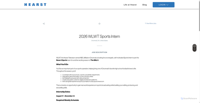 Security scan screenshot of https://eevd.fa.us6.oraclecloud.com/hcmUI/CandidateExperience/en/sites/CX_1/job/2027112