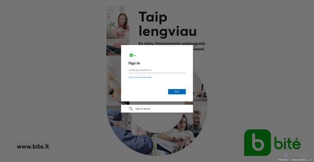 Security scan screenshot of https://bitehub-bitelietuva.msappproxy.net/vacations/251363