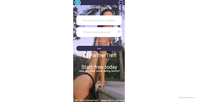 Security scan screenshot of http://partnertreff.club/