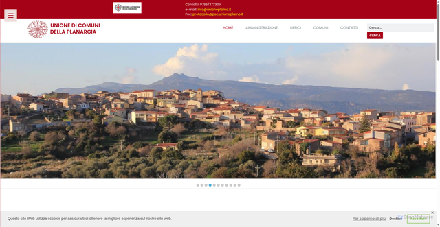 Security scan screenshot of https://www.unioneplanargia.or.it/