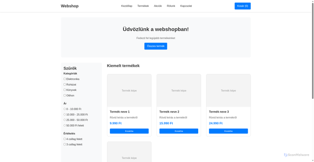 Security scan screenshot of https://hexorashop-1d5uyx9szo.edgeone.app/