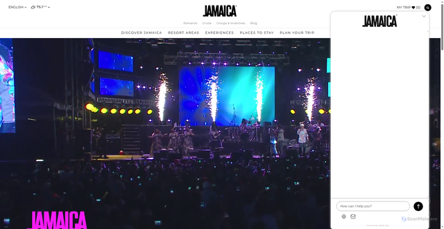 Security scan screenshot of https://www.visitjamaica.com/experiences/events/signature-events/
