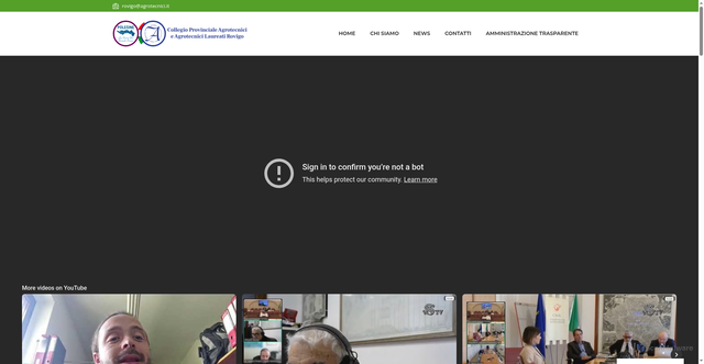 Security scan screenshot of https://www.agrotecnicirovigo.it/