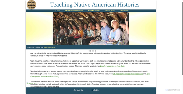 Security scan screenshot of https://teachnativehistories.umass.edu