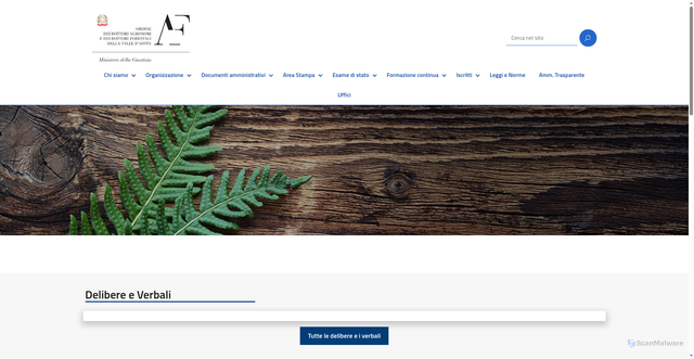 Security scan screenshot of https://ordineaosta.conaf.it/
