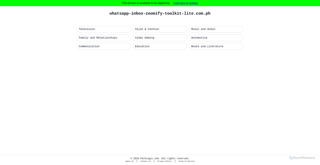 Security scan screenshot of parking3.parklogic.com