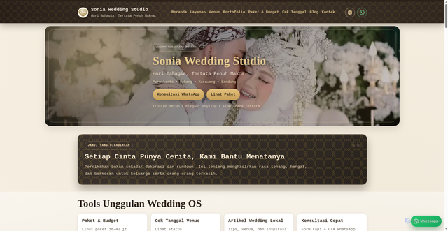 Security scan screenshot of http://soniaweddingstudio.com/