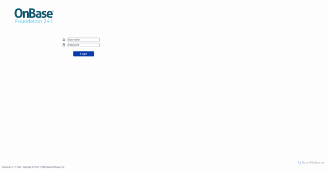 Security scan screenshot of https://bonsec.hylandcloud.com