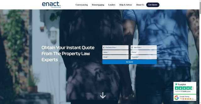 Security scan screenshot of https://enact.co.uk