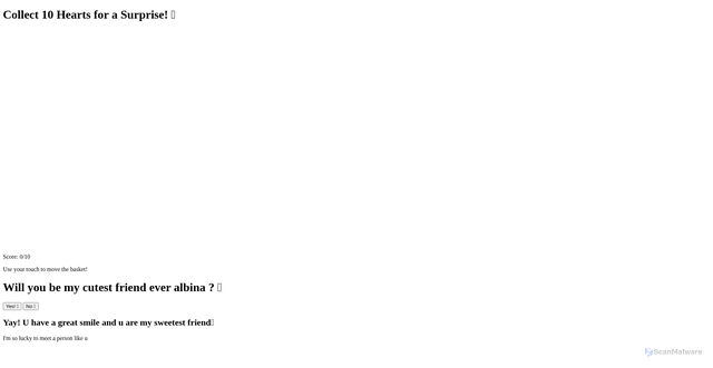 Security scan screenshot of https://cutestalbina-sno4y8nk8d.edgeone.app/