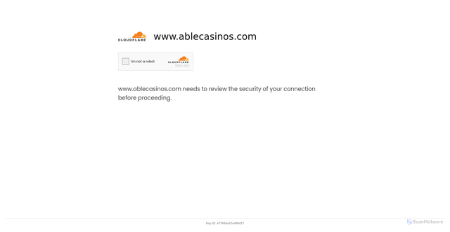 Security scan screenshot of https://www.ablecasinos.com