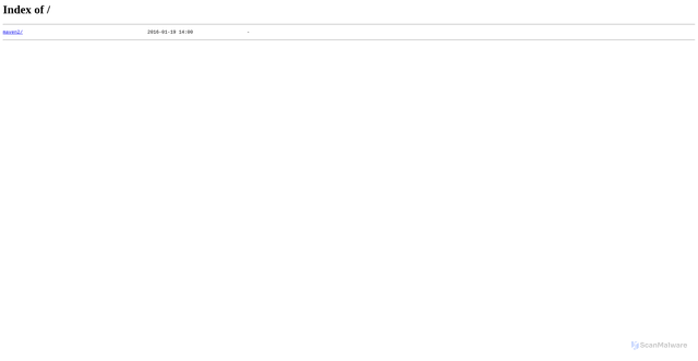 Security scan screenshot of https://repo1.maven.org/