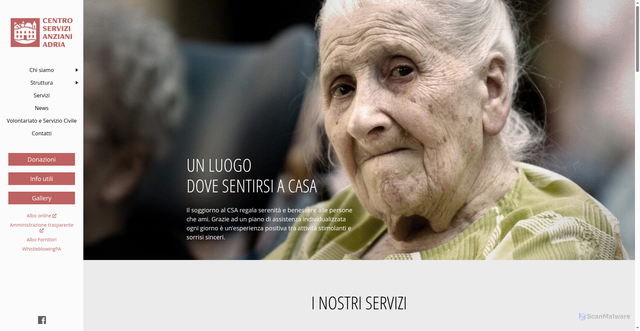 Security scan screenshot of https://csaadria.it/