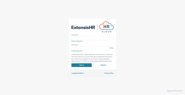 Security scan screenshot of https://exg-ep.prismhr.com