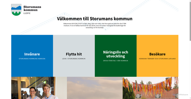 Security scan screenshot of https://www.storuman.se/