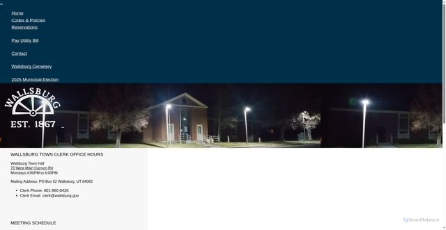Security scan screenshot of https://wallsburg.gov/