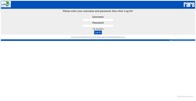 Security scan screenshot of https://rarsth.cdpsoft.com