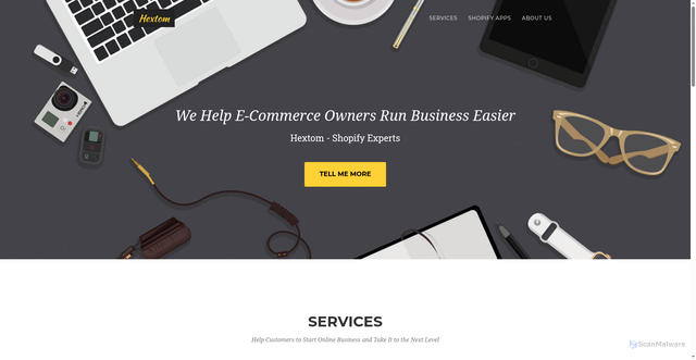 Security scan screenshot of https://usb.hextom.com