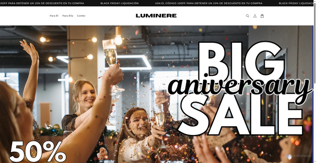 Security scan screenshot of https://luminere.site/