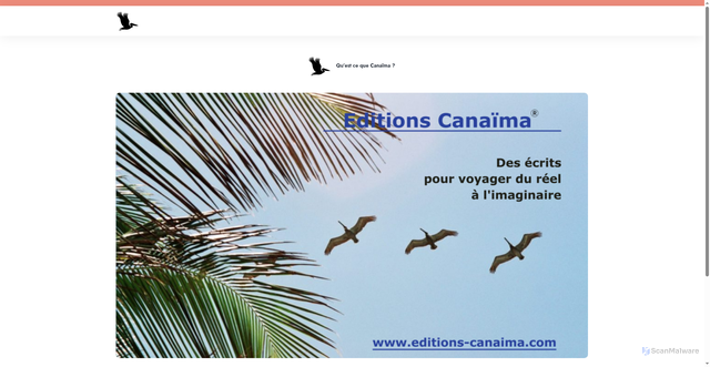 Security scan screenshot of https://editions-canaima.com