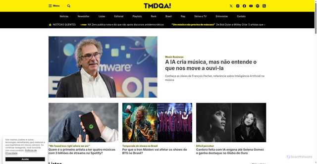 Security scan screenshot of https://tenhomaisdiscosqueamigos.com