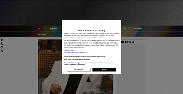 Security scan screenshot of https://faroutmagazine.co.uk/five-movies-always-make-mel-brooks-laugh/