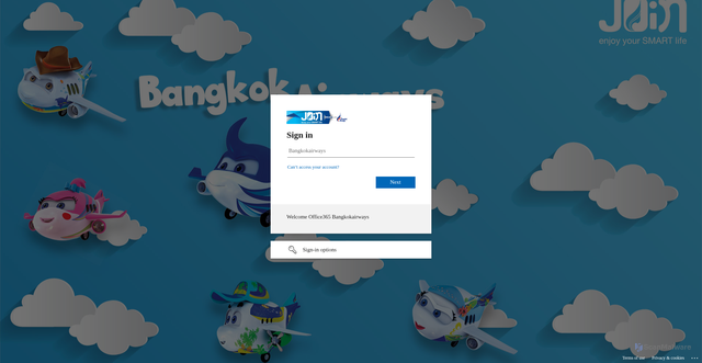 Security scan screenshot of https://bkkair.sharepoint.com