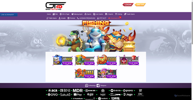 Security scan screenshot of https://lagiimlek.top/desktop/game/fishing/simpleplay