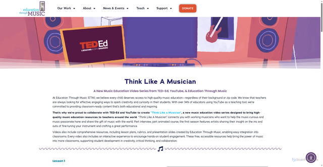 Security scan screenshot of https://etmonline.org/think-like-a-musician