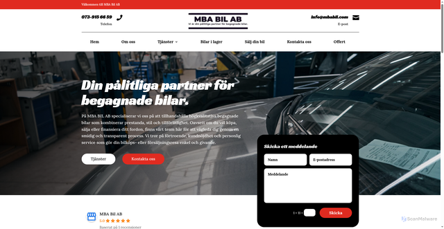 Security scan screenshot of https://mbabil.nu