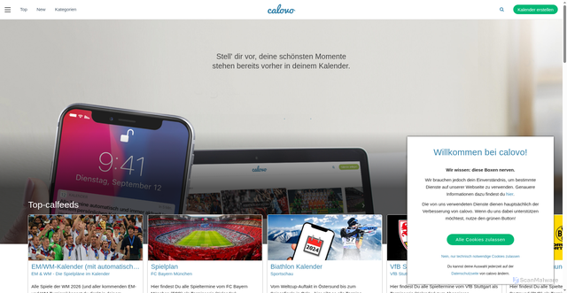 Security scan screenshot of https://i.cal.to