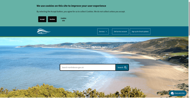 Security scan screenshot of https://www.northdevon.gov.uk/