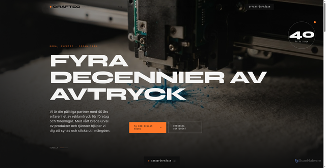 Security scan screenshot of https://graftec.se