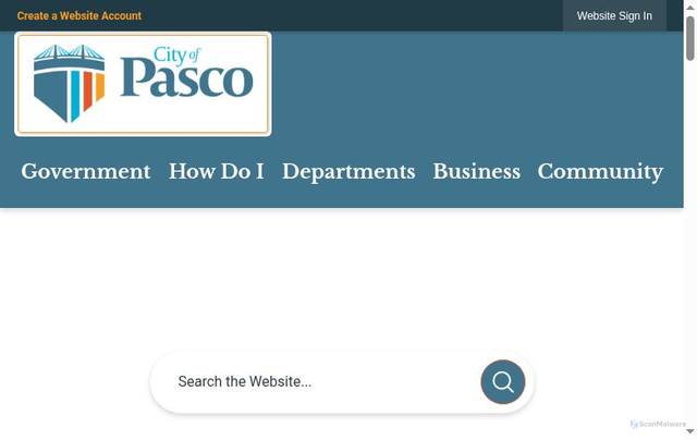 Security scan screenshot of https://www.pasco-wa.gov/
