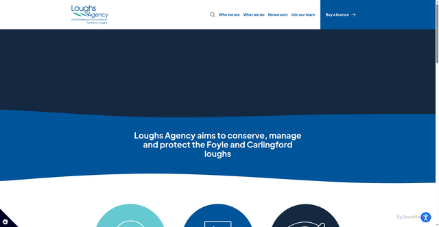 Security scan screenshot of http://www.loughs-agency.org