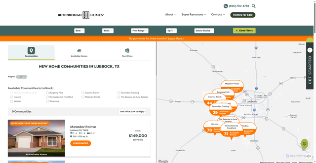 Security scan screenshot of https://www.betenbough.com/lubbock