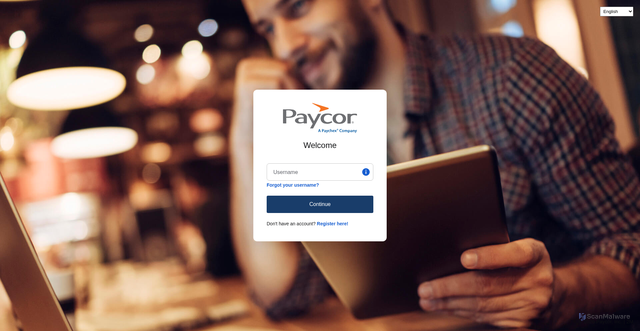 Security scan screenshot of https://performance-staging.paycor.com