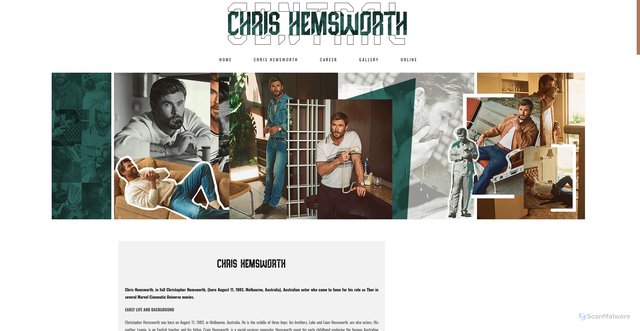 Security scan screenshot of https://chris-hemsworth.com/chris-hemsworth/