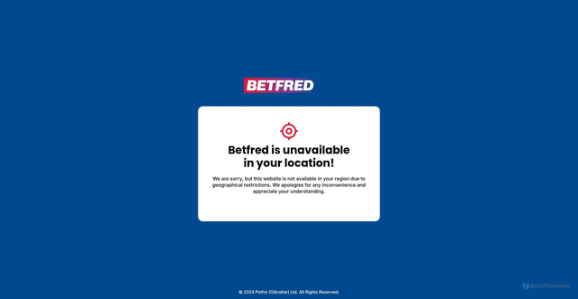 Security scan screenshot of https://www.betfred.com