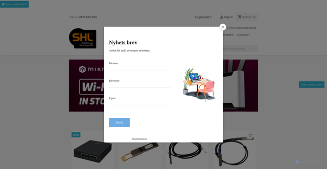 Security scan screenshot of https://www.routerboard.se/
