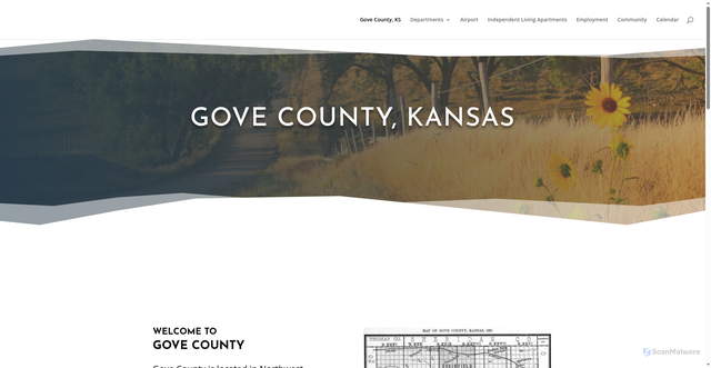 Security scan screenshot of https://govecountyks.gov/