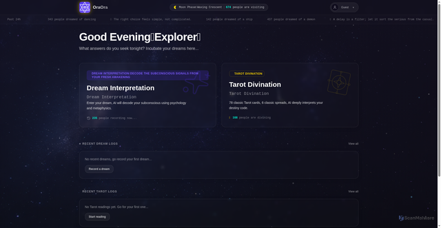 Security scan screenshot of https://oraora-ha6gz44olr.edgeone.app/