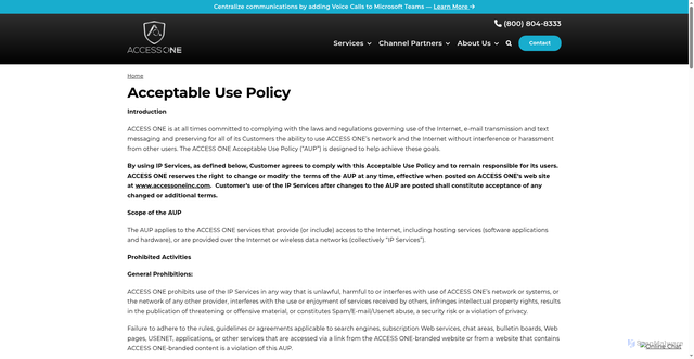 Security scan screenshot of https://mc.accessoneinc.com/