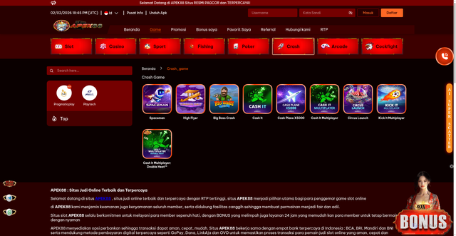 Security scan screenshot of https://apek88up.com/games/crash_game