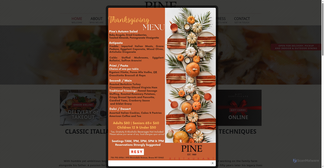 Security scan screenshot of http://fjpine.com/