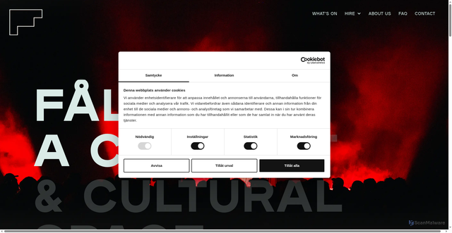 Security scan screenshot of https://www.fallan.nu/