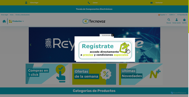 Security scan screenshot of https://tecnovoz.es
