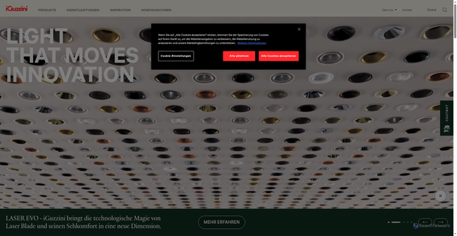 Security scan screenshot of https://iguzzini.com